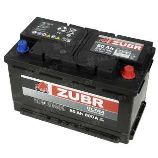 Аккумулятор автомобильный 80 ZUBR ULTRA