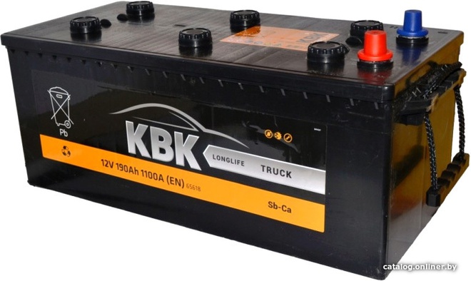 Грузовой аккумулятор KBK 190 L +/-