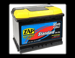 Аккумулятор автомобильный 55 Ah ZAP PLUS Аккумулятор автомобильный 55 Ah ZAP PLUS