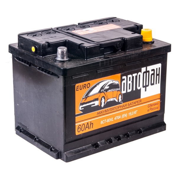 Аккумулятор автомобильный АВТОФАН 6СТ-60 рус